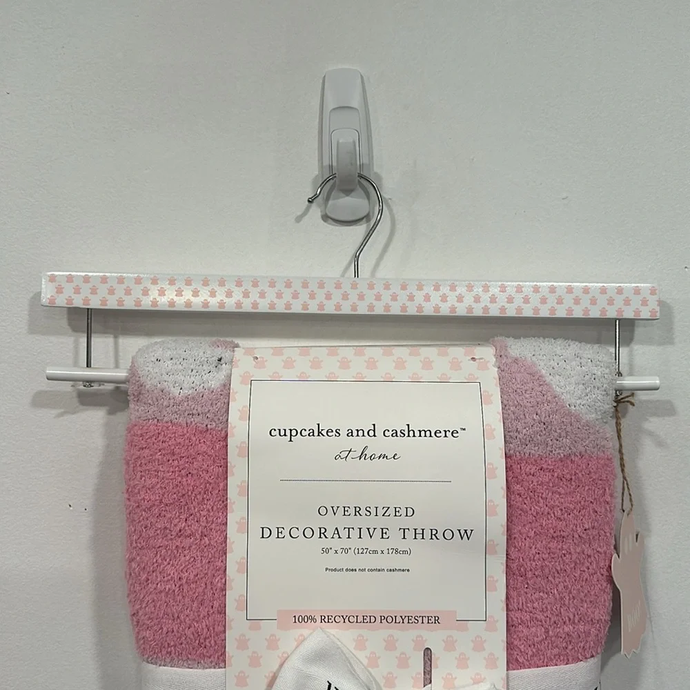 Cupcakes and Cashmere Pink Ghost Oversized THROW 50”x70” Viral TikTok BLANKET